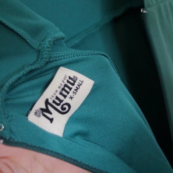 Show Me Your Mumu Green Jenn V Neck Maxi Dress Size XS - Picture 8 of 10